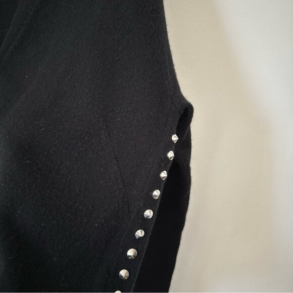 Zadig & Voltaire Maria Black Studded Wool Blend Cardigan Size S - Picture 4 of 6